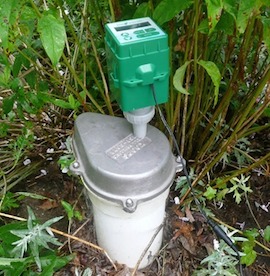 Well Watch 600 installed on well with turtle cap